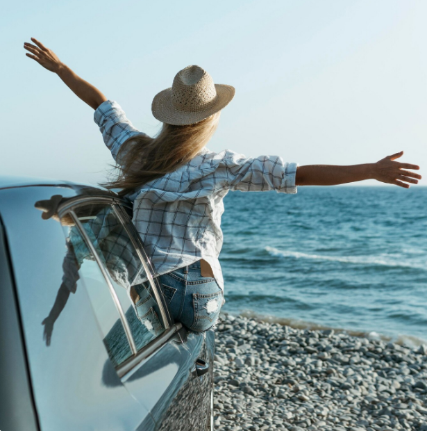visitar la playa en taxi